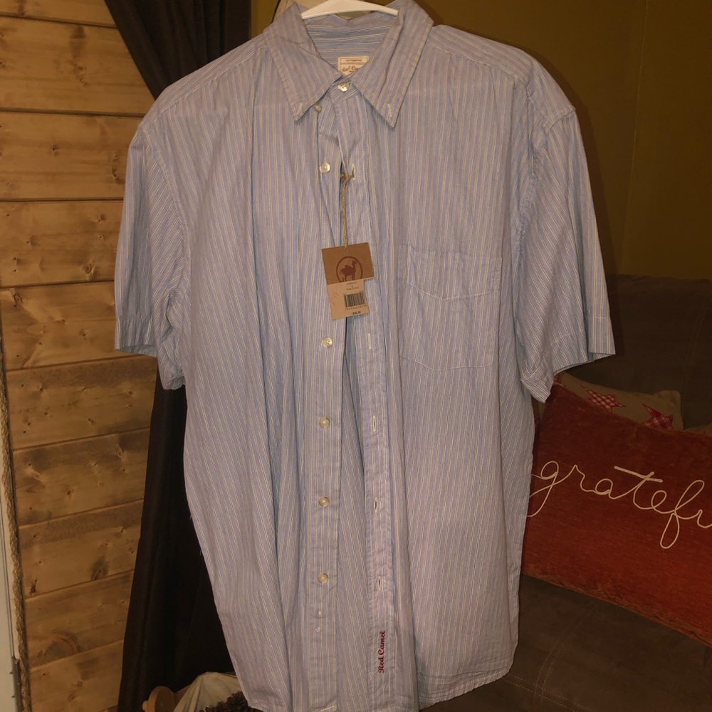 Men’s Red Camel S/S Buttondown Shirt
